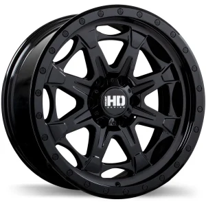 Fast HD – Hooligan – Black – 17″x9″ 10mm – All weather Wheels – F258-1790-83BN+10C778